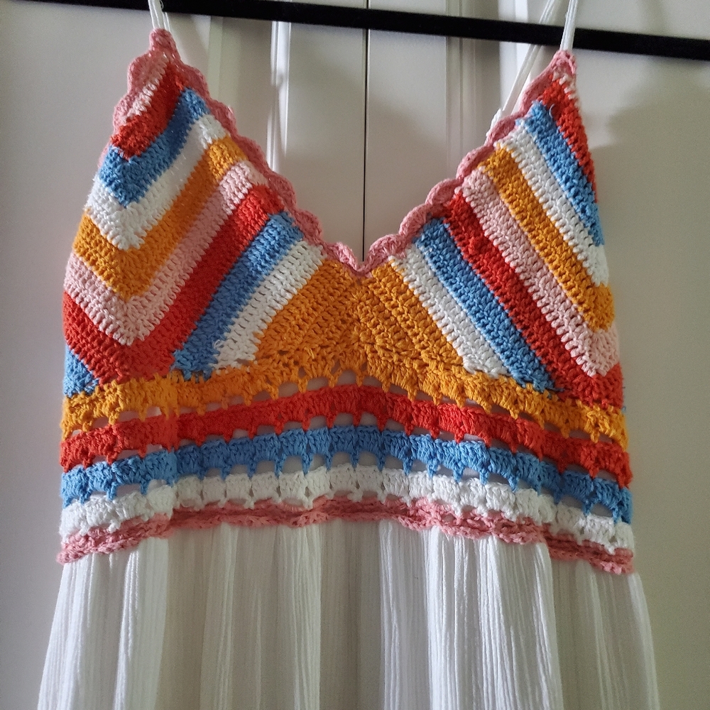 Crocheted maxi sundress
